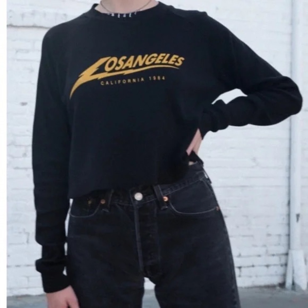 Brandy Melville Los Angeles Cropped Sweater